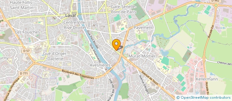 localisation de l'entreprise ADMR D AHUILLE BONCHAMP LAVAL à LAVAL