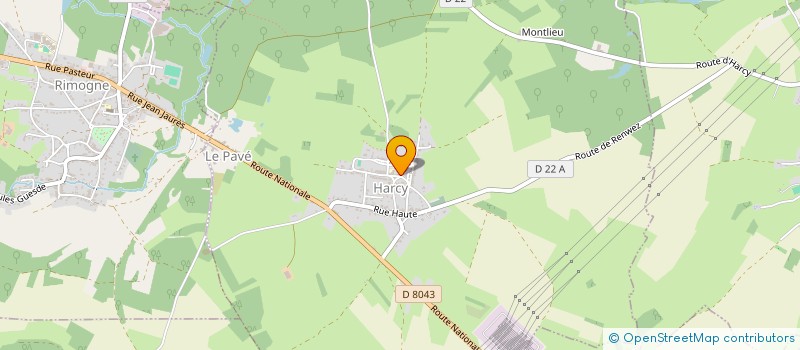 localisation de l'entreprise ADMR D'HARCY & DES ENVIRONS  HARCY