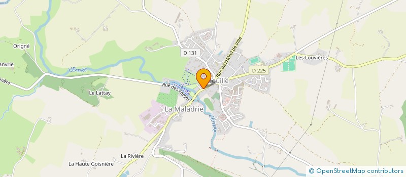 localisation de l'entreprise ADMR DE ANDOUILLE à ANDOUILLE