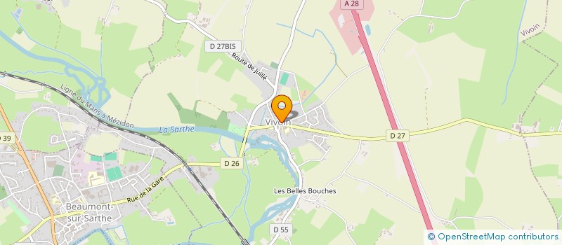 localisation de l'entreprise ADMR DE BEAUMONT SUR SARTHE à BEAUMONT-SUR-SARTHE