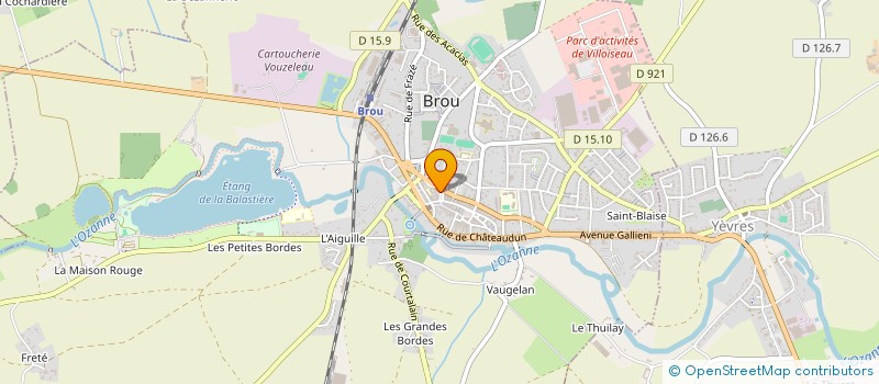 localisation de l'entreprise ADMR DE BROU à BROU