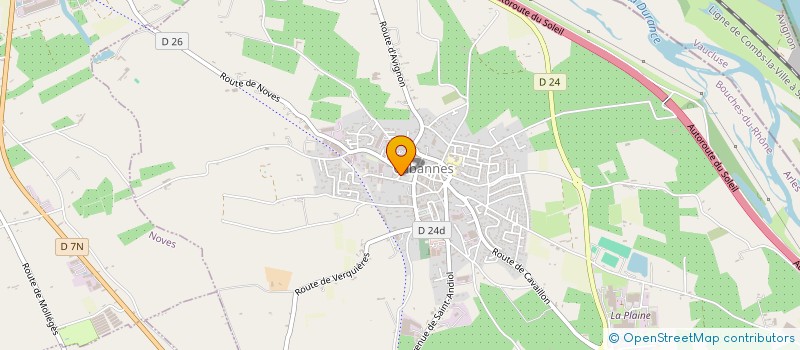 localisation de l'entreprise ADMR DE CABANNES ST ANDIOL VERQUIERES à CABANNES
