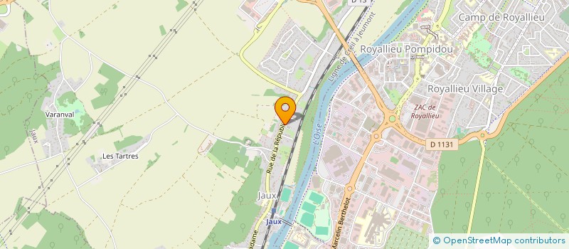 localisation de l'entreprise ADMR DE COMPIEGNE ET ENVIRONS  JAUX