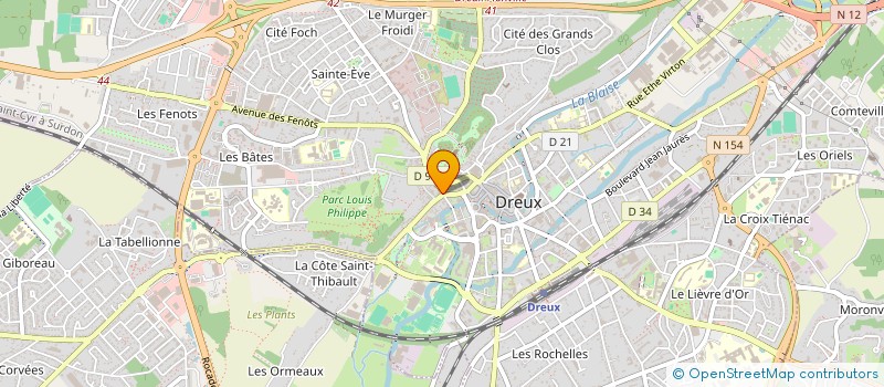 localisation de l'entreprise ADMR DE DREUX à DREUX
