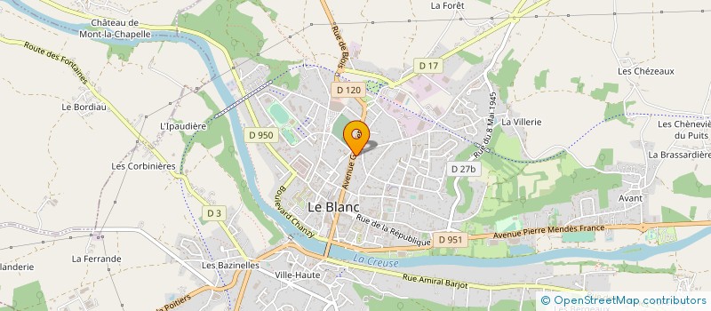 localisation de l'entreprise ADMR DE LA BRENNE à LE BLANC