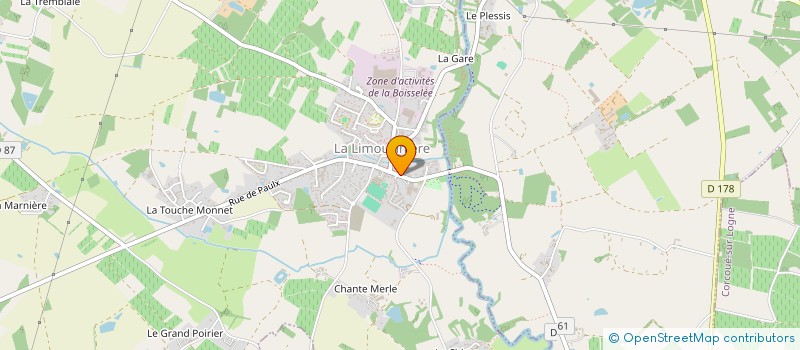localisation de l'entreprise ADMR DE LA LIMOUZINIERE-SAINT COLOMBAN à LA LIMOUZINIERE