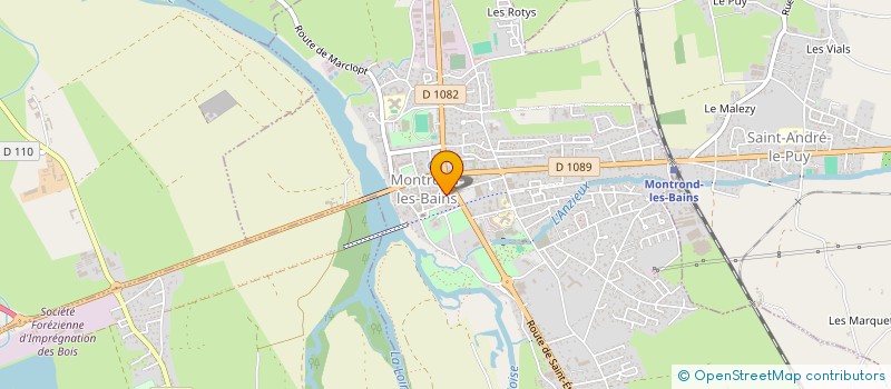 localisation de l'entreprise ADMR DE LA PLAINE SERV.PERS.AGEES à MONTROND-LES-BAINS