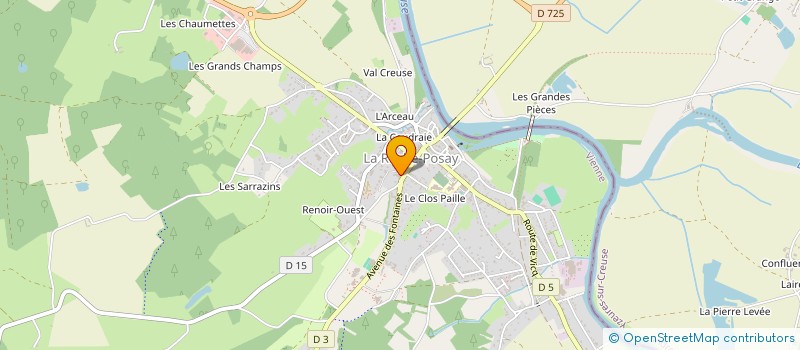 localisation de l'entreprise ADMR DE LA ROCHE POSAY  LA ROCHE-POSAY