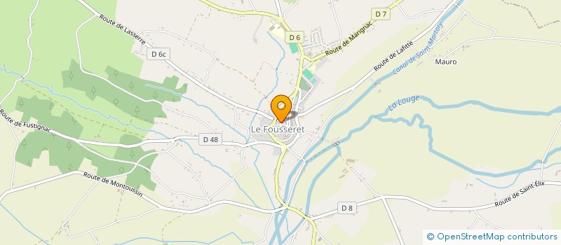 localisation de l'entreprise ADMR DE LE FOUSSERET à LE FOUSSERET