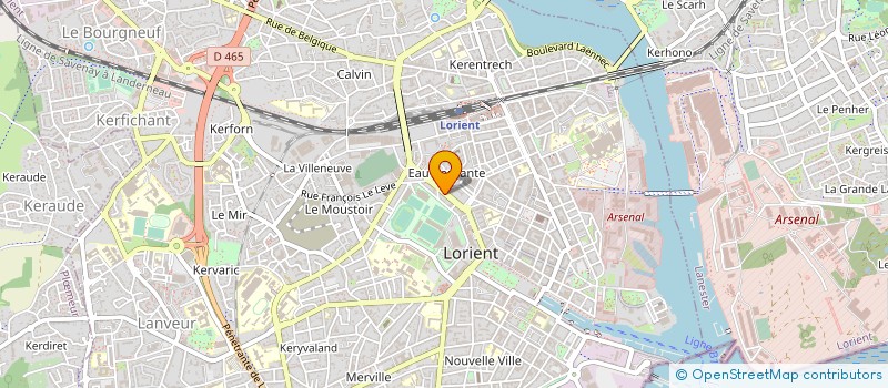 localisation de l'entreprise ADMR DE LORIENT à LORIENT