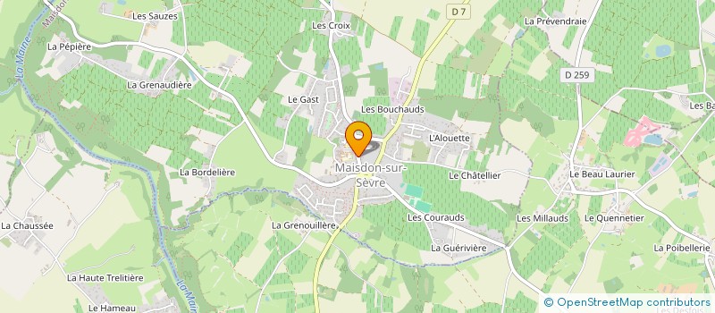 localisation de l'entreprise ADMR DE MAISDON SUR SEVRE à MAISDON-SUR-SEVRE