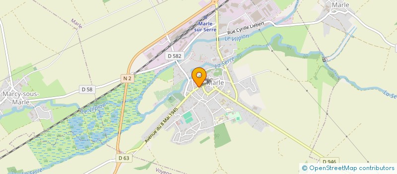 localisation de l'entreprise ADMR DE MARLE ET ENVIRONS à MARLE