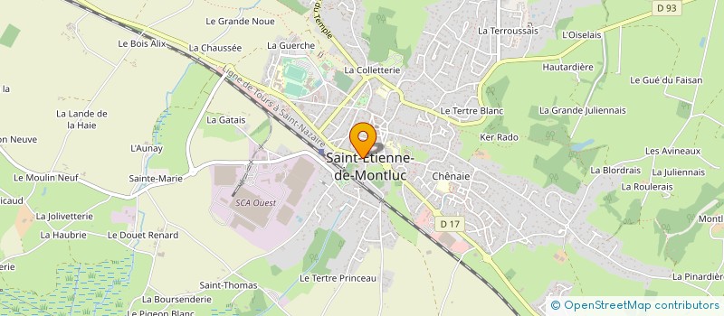 localisation de l'entreprise ADMR DE SAINT ETIENNE DE MONTLUC à SAINT-ETIENNE-DE-MONTLUC