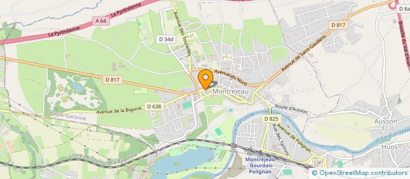 localisation de l'entreprise ADMR DE SAINT GAUDENS à MONTREJEAU