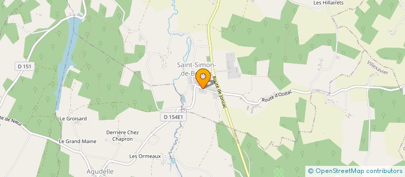 localisation de l'entreprise ADMR DE SAINT SIMON DE BORDES  SAINT-SIMON-DE-BORDES