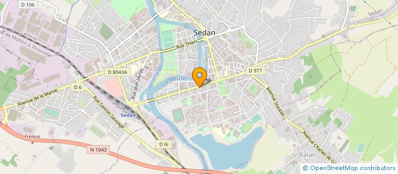localisation de l'entreprise ADMR DE SEDAN ET ENVIRONS à SEDAN
