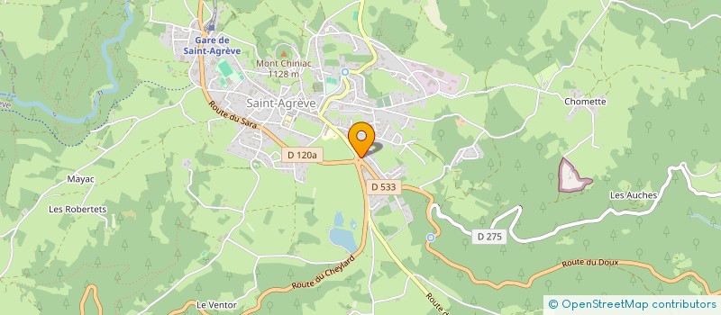 localisation de l'entreprise ADMR DE ST AGREVE  SAINT-AGREVE