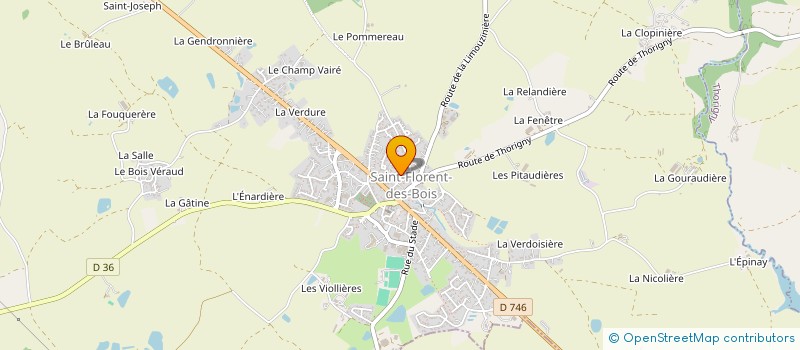 localisation de l'entreprise ADMR DE ST FLORENT DES BOIS à RIVES DE L'YON
