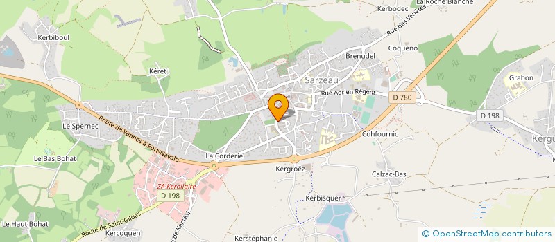 localisation de l'entreprise ADMR DE TRO PARK à SARZEAU