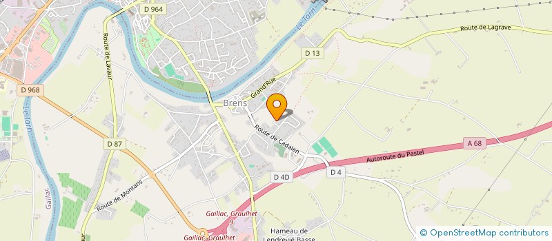 localisation de l'entreprise ADMR DES BASTIDES à SENOUILLAC