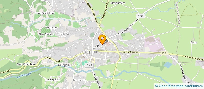 localisation de l'entreprise ADMR DES DEUX ST HAON à RENAISON