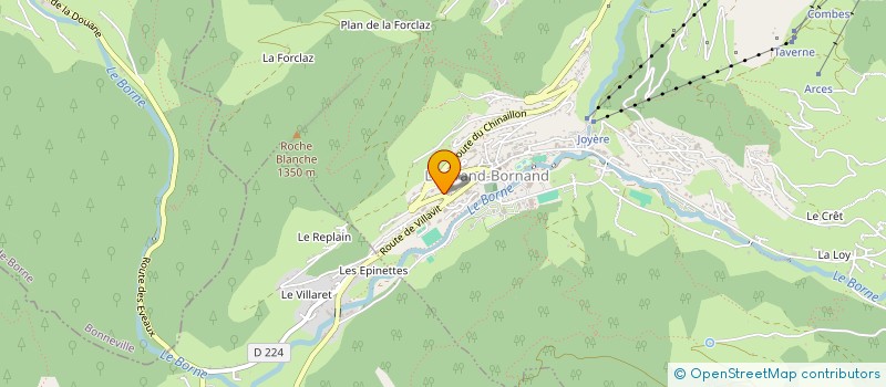 localisation de l'entreprise ADMR DES VALLEES BORNE ET ARAVIS à LE GRAND-BORNAND