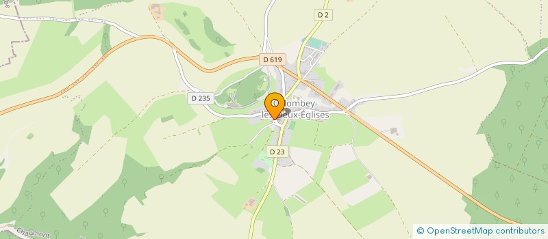 localisation de l'entreprise ADMR DES VALS BOISES à COLOMBEY LES DEUX EGLISES