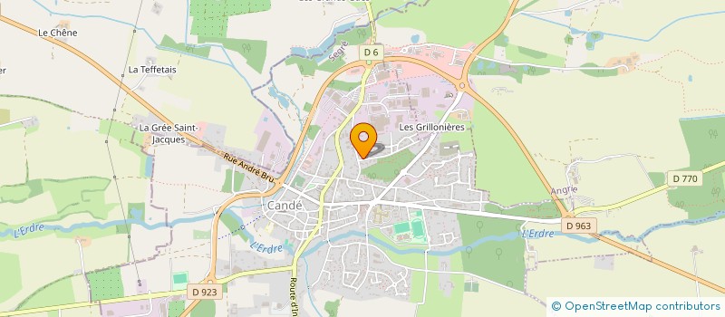 localisation de l'entreprise ADMR DU CANDEEN à CANDE
