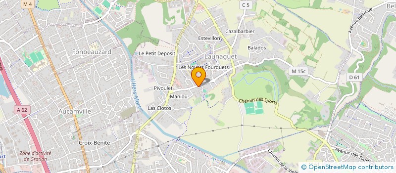 localisation de l'entreprise ADMR DU CANTON TOULOUSE NORD à LAUNAGUET