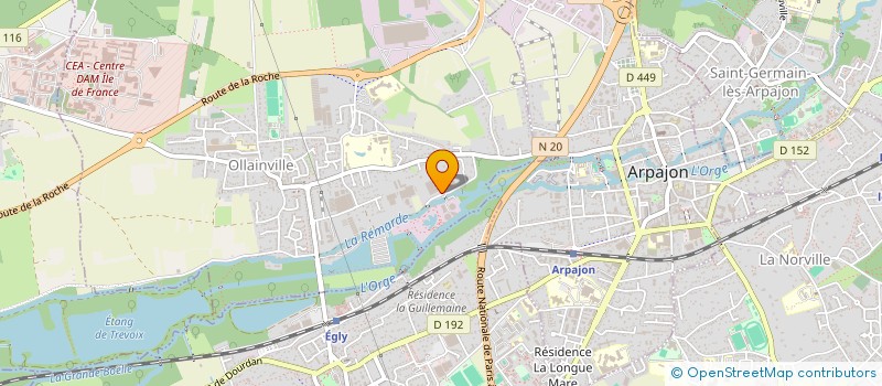 localisation de l'entreprise ADMR DU HUREPOIX à OLLAINVILLE
