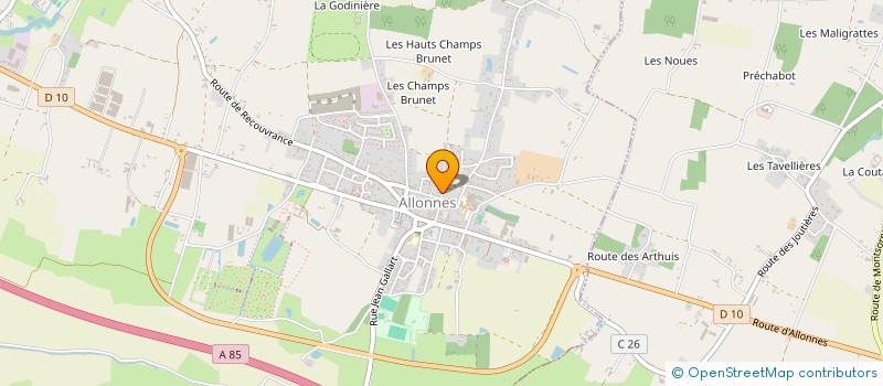 localisation de l'entreprise ADMR DU PAYS ALLONNAIS à ALLONNES