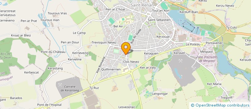 localisation de l'entreprise ADMR DU PAYS D'IROISE à SAINT-RENAN