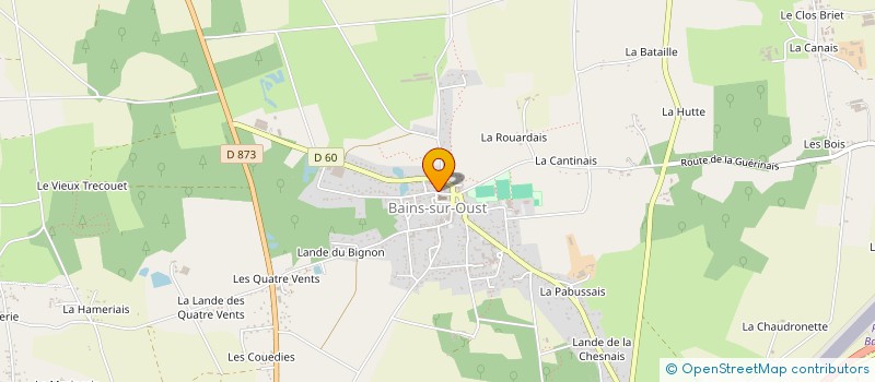 localisation de l'entreprise ADMR DU PAYS DE REDON à BAINS-SUR-OUST