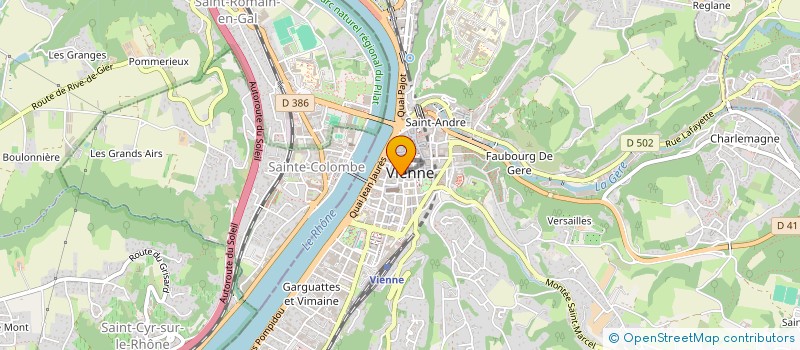 localisation de l'entreprise ADMR DU VIENNOIS ET DU ROUSSILLONNAIS à VIENNE