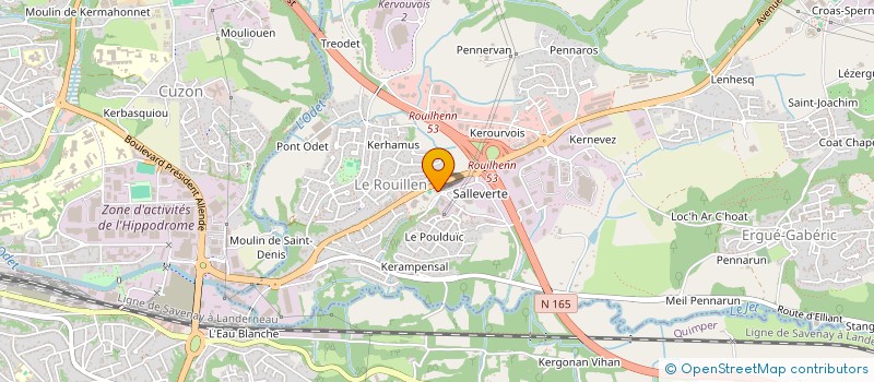 localisation de l'entreprise ADMR ENFANCE ET PARENTALITE DU FINISTERE à ERGUE-GABERIC