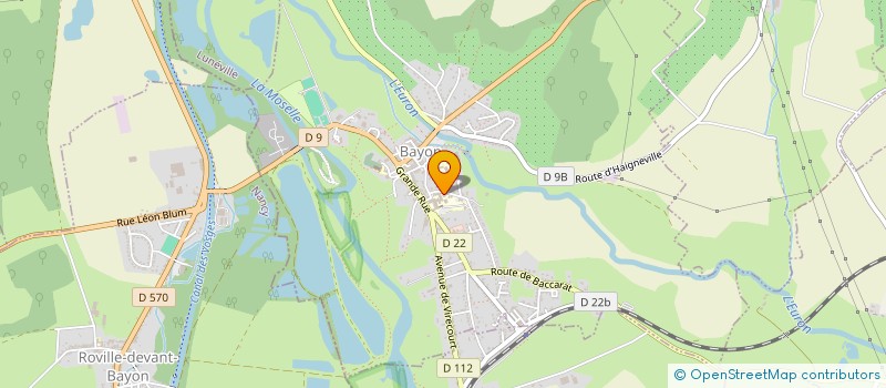localisation de l'entreprise ADMR EURON MOSELLE à BAYON