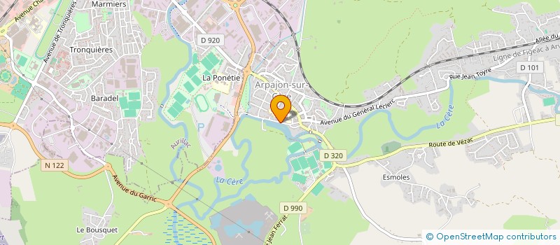 localisation de l'entreprise ADMR HAUTE CHATAIGNERAIE à ARPAJON-SUR-CERE