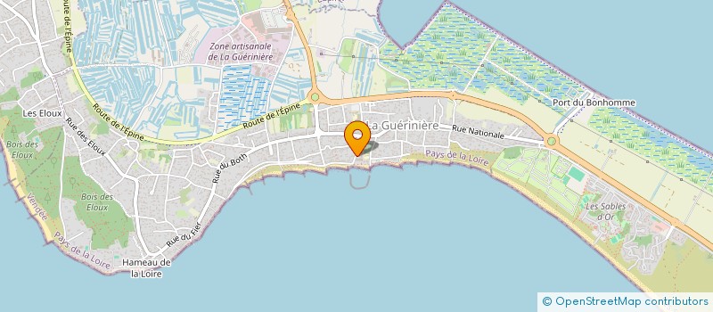localisation de l'entreprise ADMR ILE DE NOIRMOUTIER à LA GUERINIERE