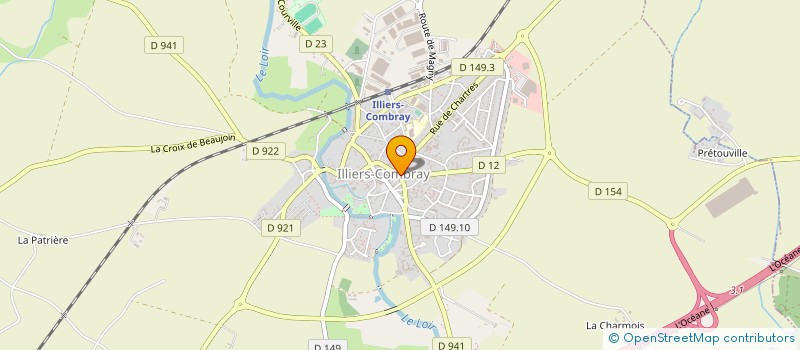localisation de l'entreprise ADMR ILLIERS COMBRAY à ILLIERS-COMBRAY