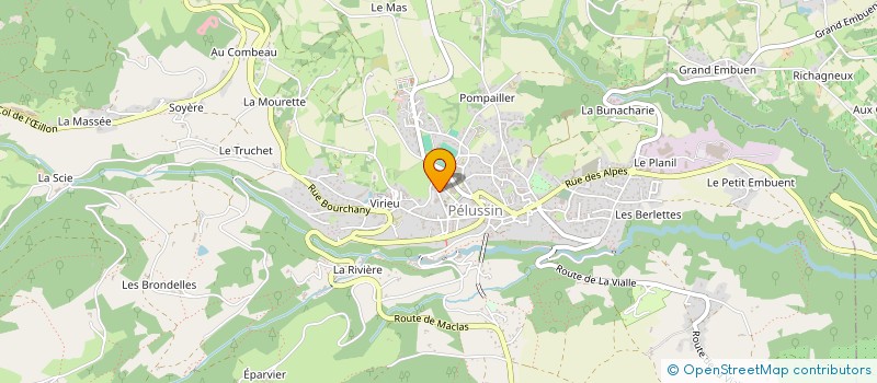 localisation de l'entreprise ADMR INTERCOMMUNALE DU PELUSSINOIS à PELUSSIN