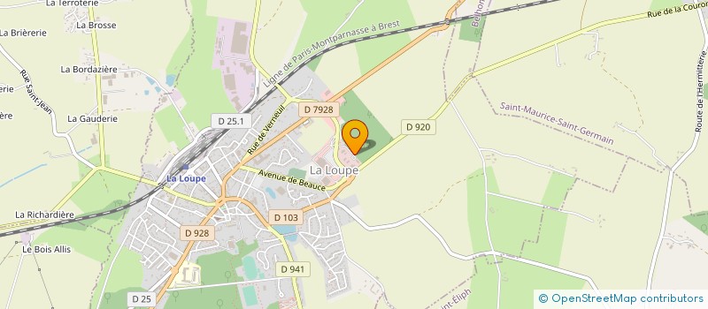 localisation de l'entreprise ADMR LA LOUPE à LA LOUPE