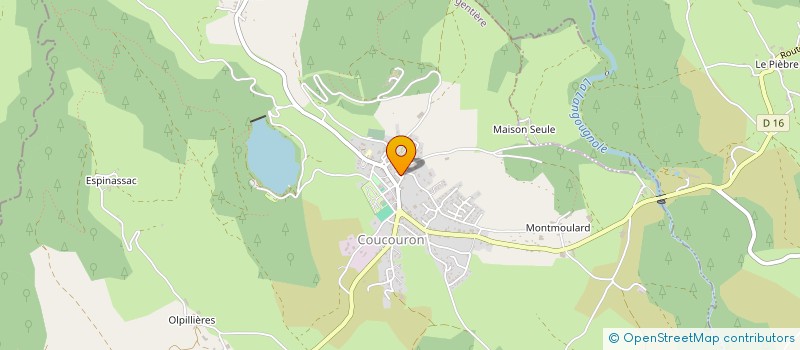 localisation de l'entreprise ADMR LA MONTAGNE ARDECHOISE à COUCOURON