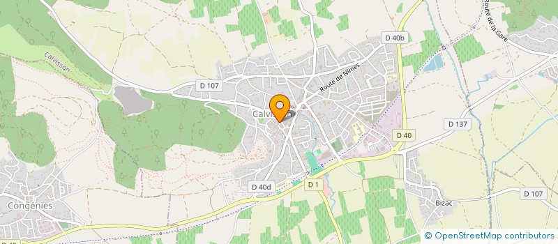 localisation de l'entreprise ADMR LA VAUNAGE à CALVISSON