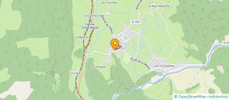 localisation de l'entreprise ADMR LES LUCIOLES à LUS-LA-CROIX-HAUTE