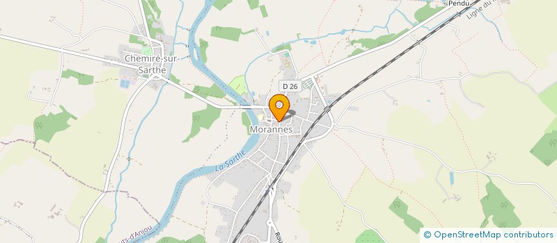 localisation de l'entreprise ADMR MORANNES  MORANNES SUR SARTHE-DAUMERAY