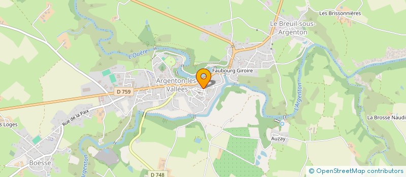 localisation de l'entreprise ADMR PAYS ARGENTONNAIS à BRESSUIRE