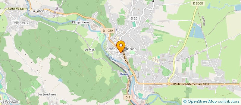 localisation de l'entreprise ADMR PAYS D URFE à SAINTE-AGATHE-LA-BOUTERESSE