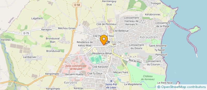 localisation de l'entreprise ADMR PAYS DE LANDIVISIAU à SAINT-POL-DE-LEON