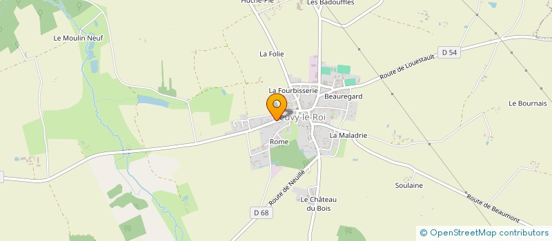 localisation de l'entreprise ADMR PAYS DE RACAN à NEUVY-LE-ROI