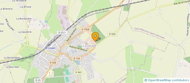localisation de l'entreprise ADMR PERCHE AUX PORTES DE CHARTRES à LA LOUPE